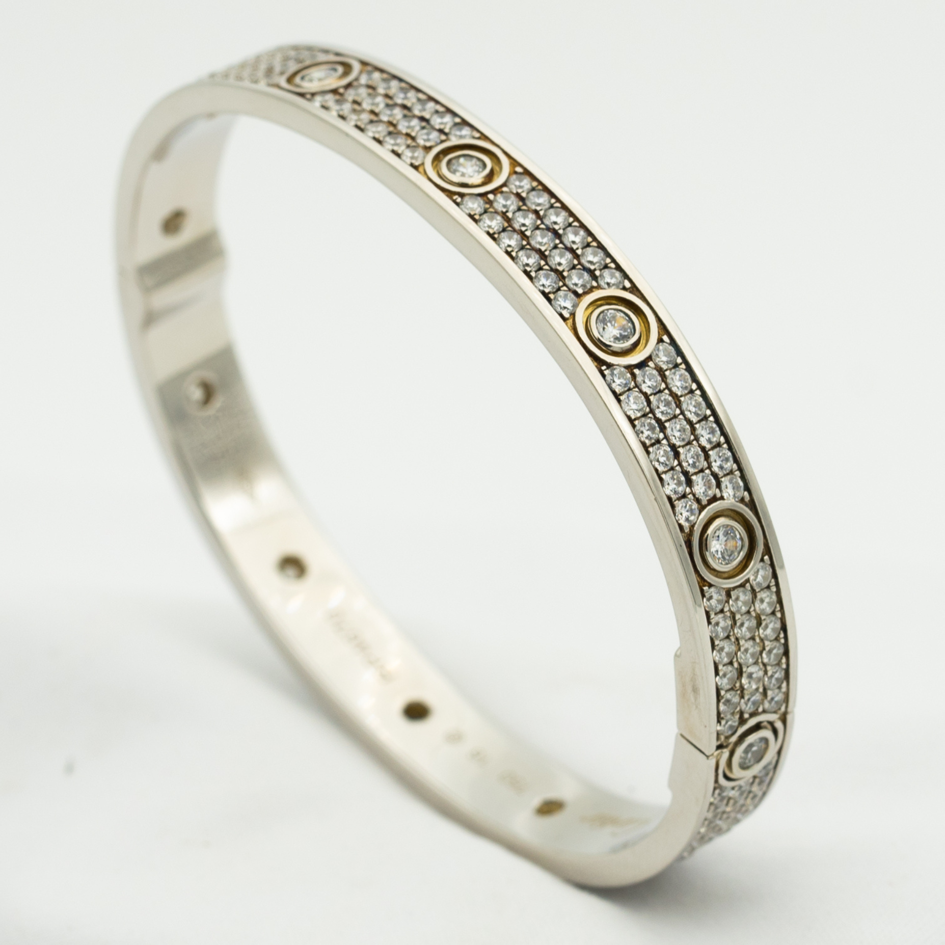 [Marin]BRACELET LOVE 6,1 MM PAVÉ DE 10 DIAMANTS