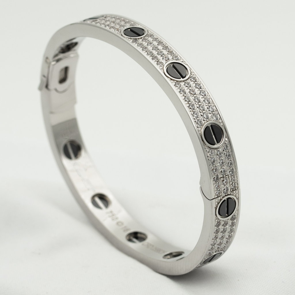 [Marin]LOVE BRACELET 6.1MM DIAMOND-PAVED CERAMIC