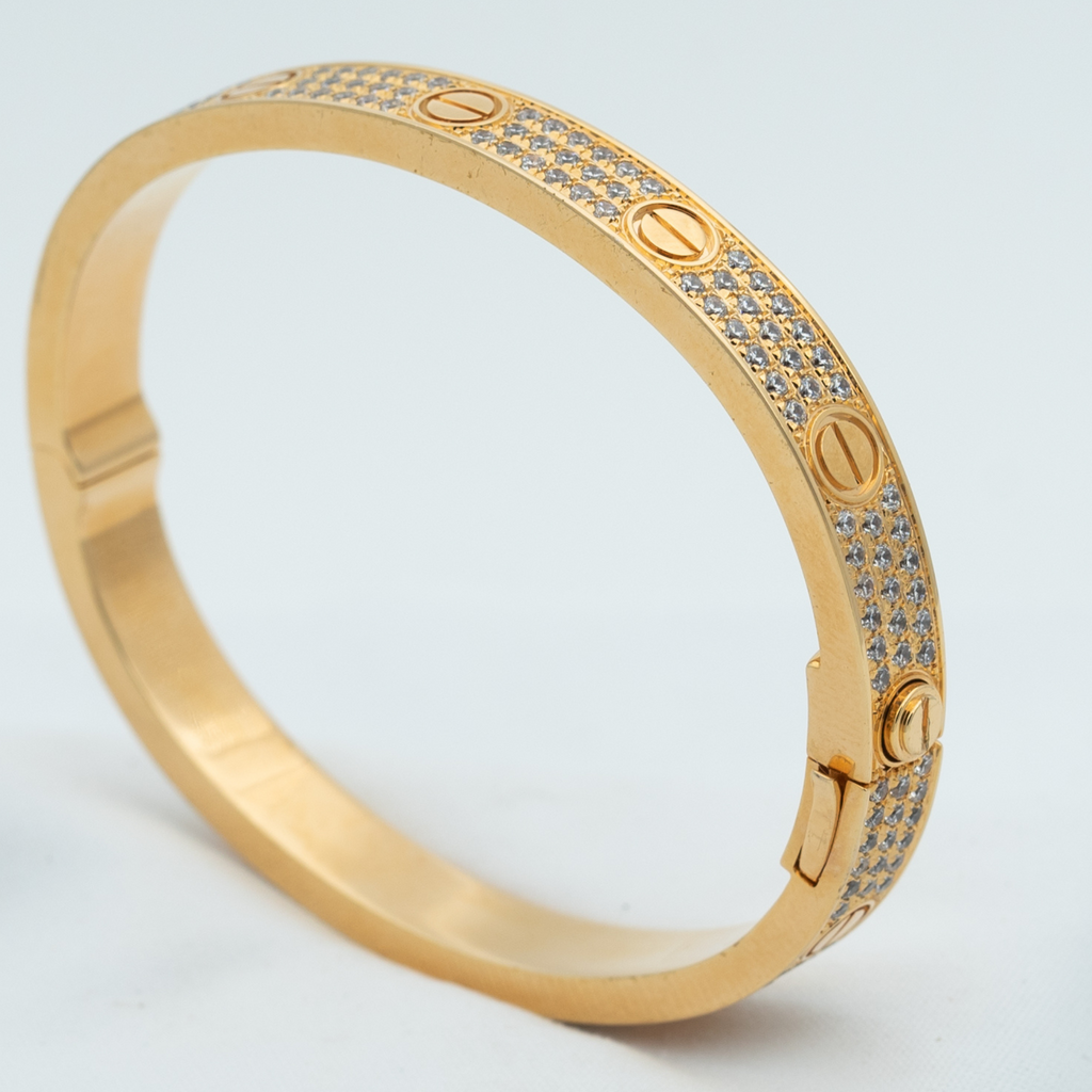 [Marin]LOVE BRACELET 6.1MM DIAMOND-PAVED