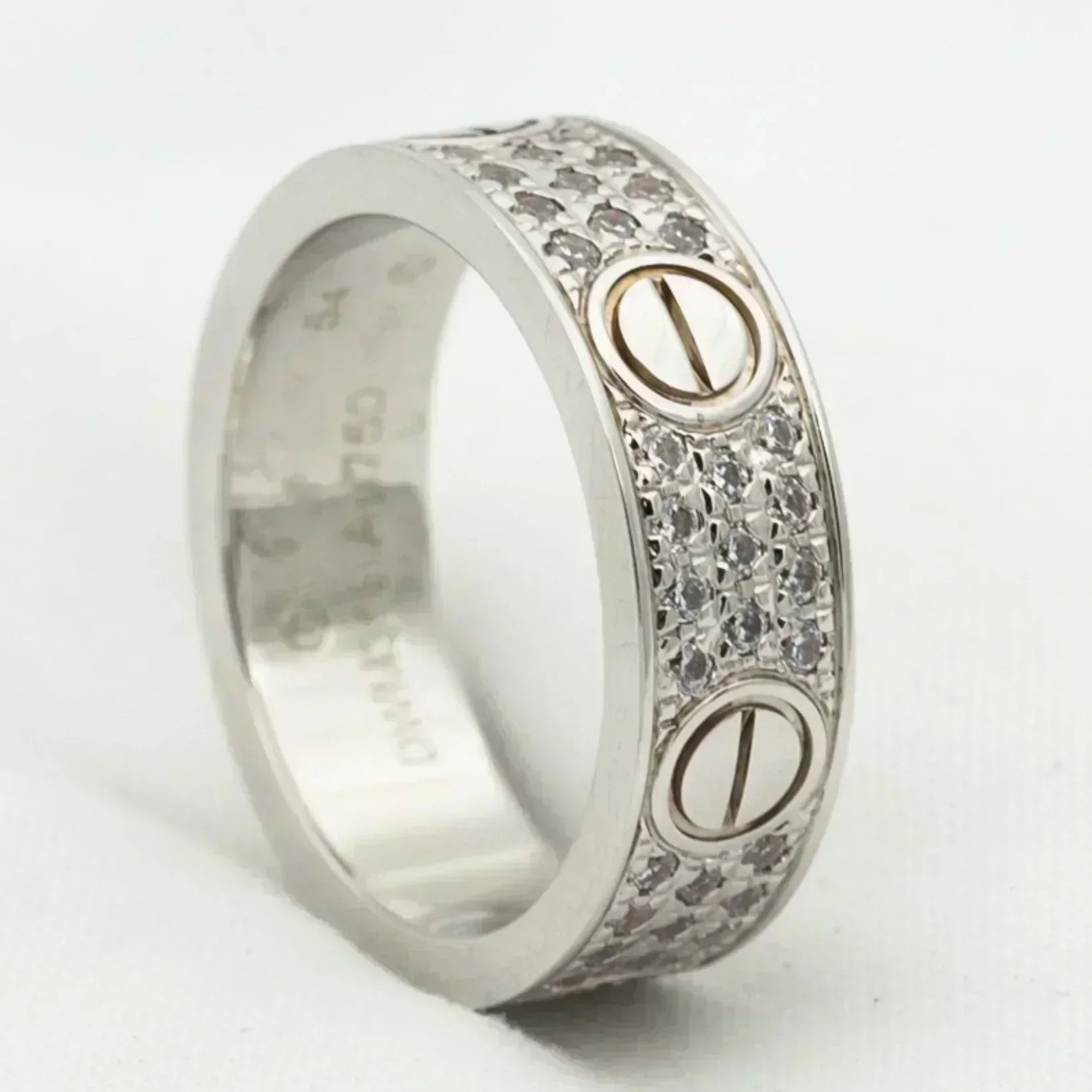 [Marin]LOVE RING 5.5MM DIAMONDS PAVED