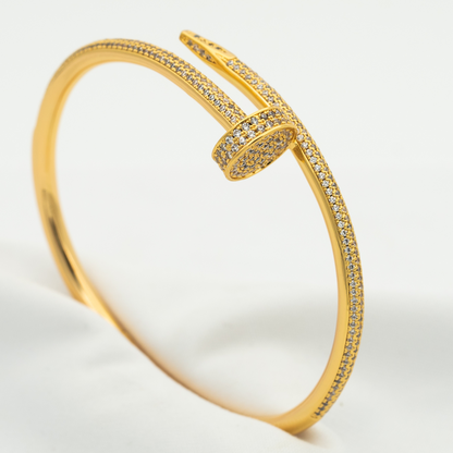 [Marin-Jewelry]JUSTE BRACELET 3.5MM ALL DIAMONDS