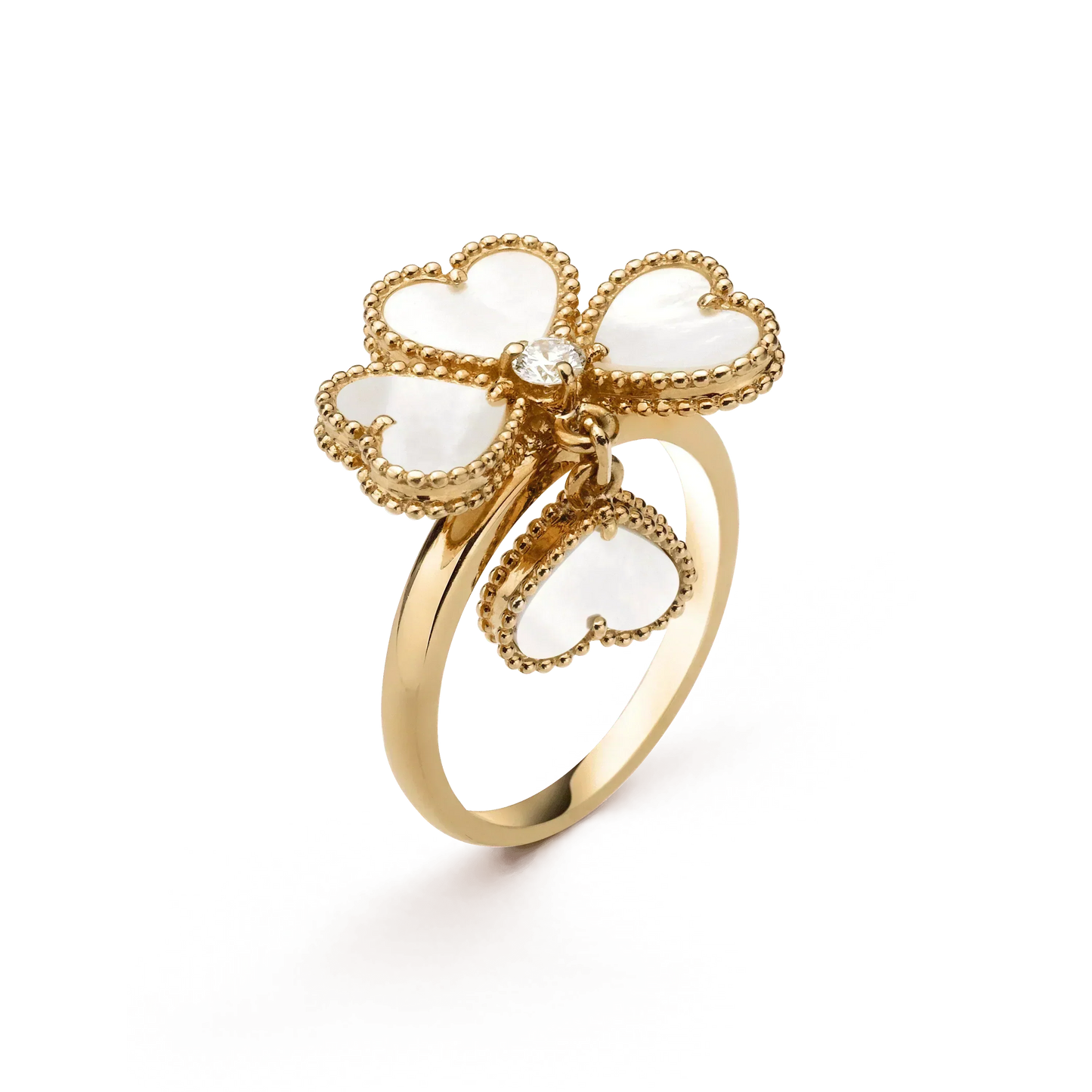 [Marin-Jewelry]SWEET CLOVER WHITE MOP RING