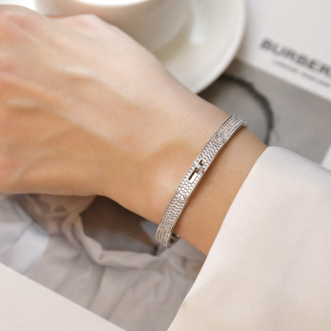 [Marin]KELLY BRACELET DIAMOND PAVED