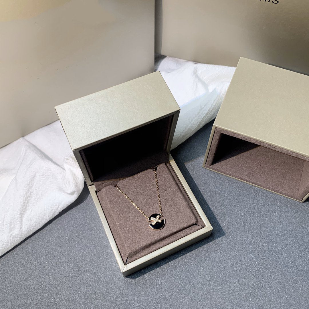 [Marin-Jewelry]JEUX DE PINK GOLD DIAMOND NECKLACE