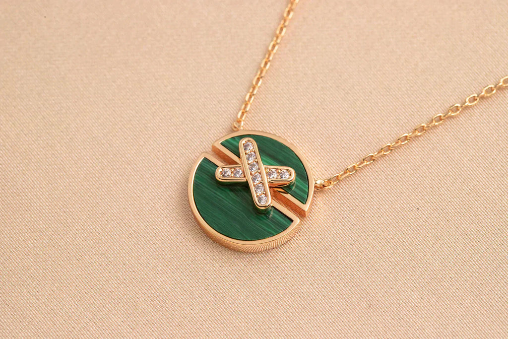 [Marin]JEUX DE ROSE GOLD DIAMOND NECKLACE