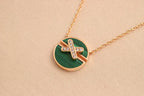 [Marin]JEUX DE ROSE GOLD DIAMOND NECKLACE