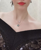 [Marin]JEUX DE ROSE GOLD DIAMOND NECKLACE