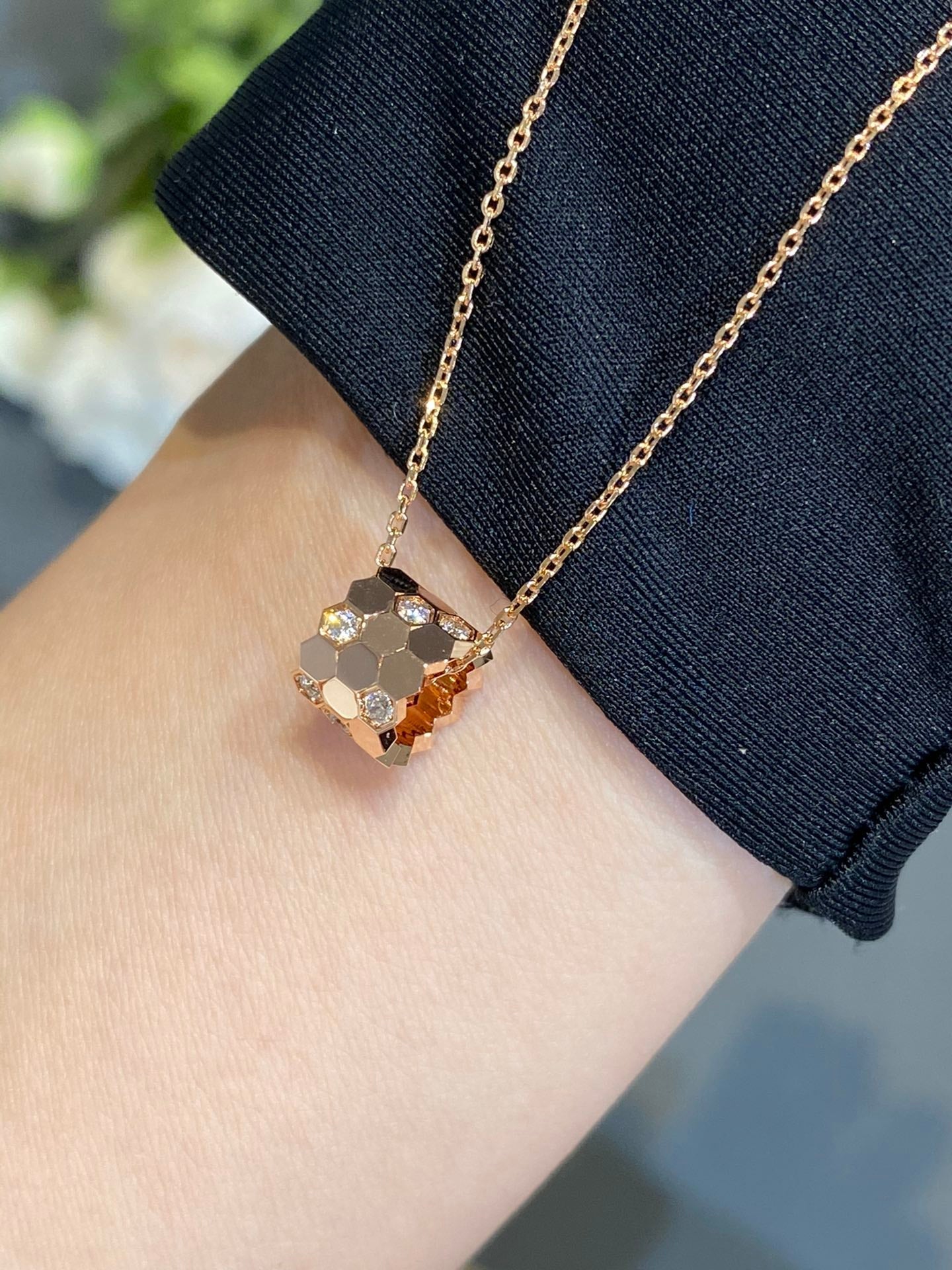 [Marin-Jewelry]BEE LOVE DIAMOND NECKLACE
