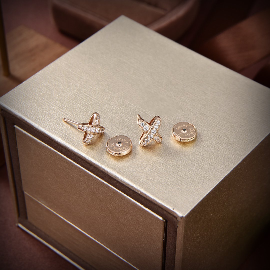 [Marin-Jewelry]JEUX DE GOLD DIAMOND EARRINGS
