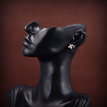 [Marin-Jewelry]JEUX DE GOLD DIAMOND EARRINGS