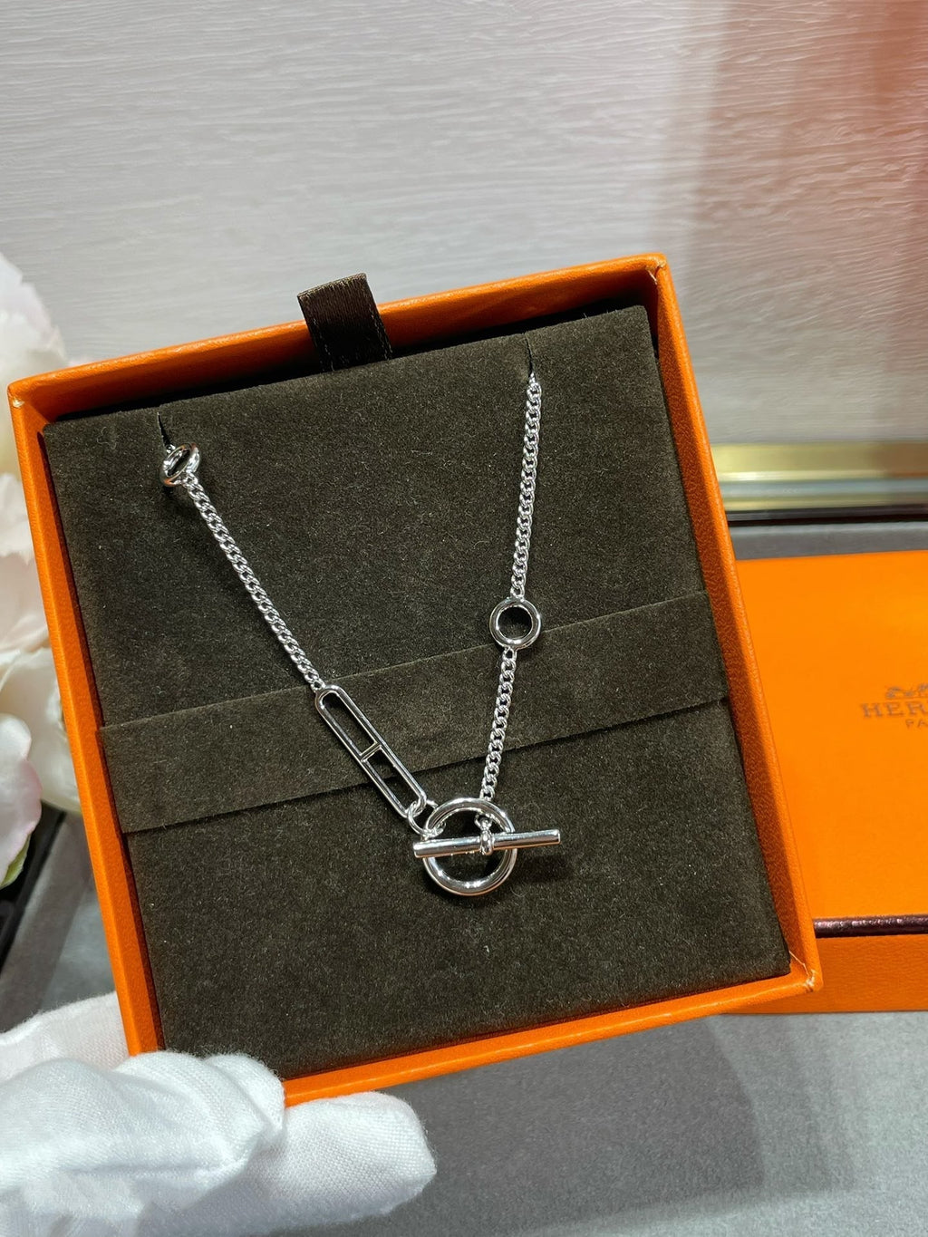 [Marin]HM STERLING CHAINE D'ANCRE HEART