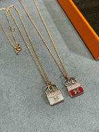 [Marin]H CIRCE MOISSANITE PENDANT NECKLACE GOLD