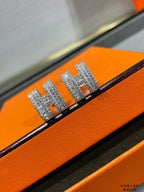 [Marin]BOUCLES D'OREILLES À CLOUS EN ARGENT AVEC DIAMANTS