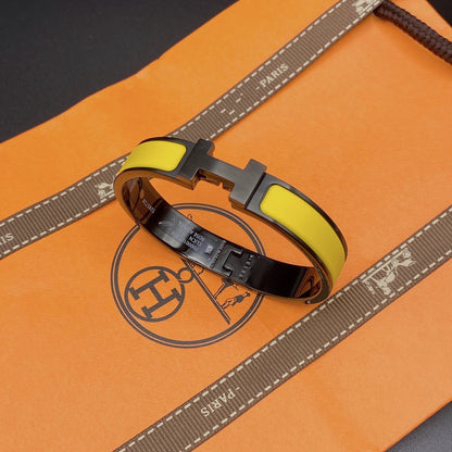 [Marin-Jewelry]CLIC HM SO BLACK YELLOW BRACELET