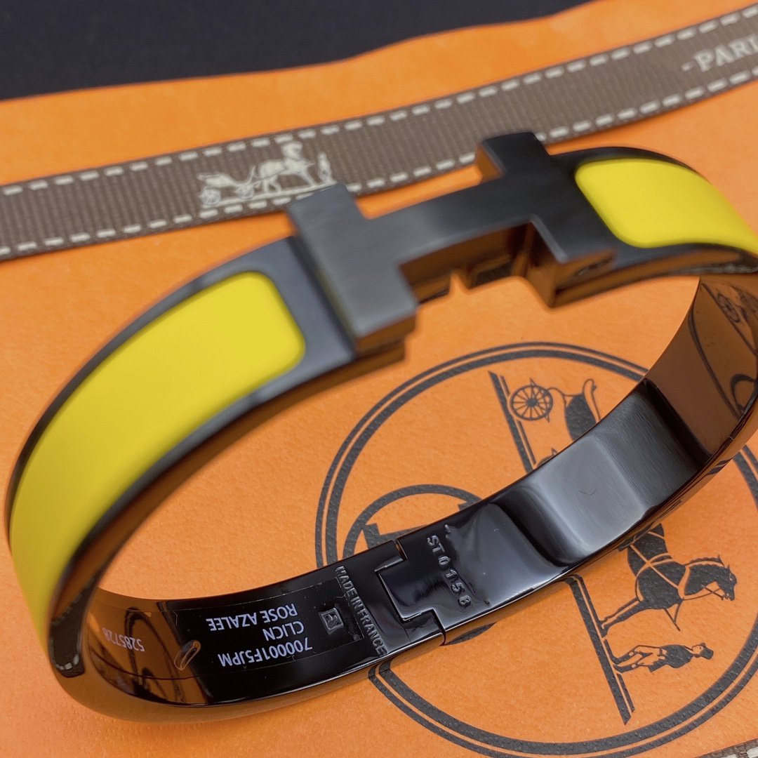 [Marin]CLIC HM SO BLACK YELLOW BRACELET