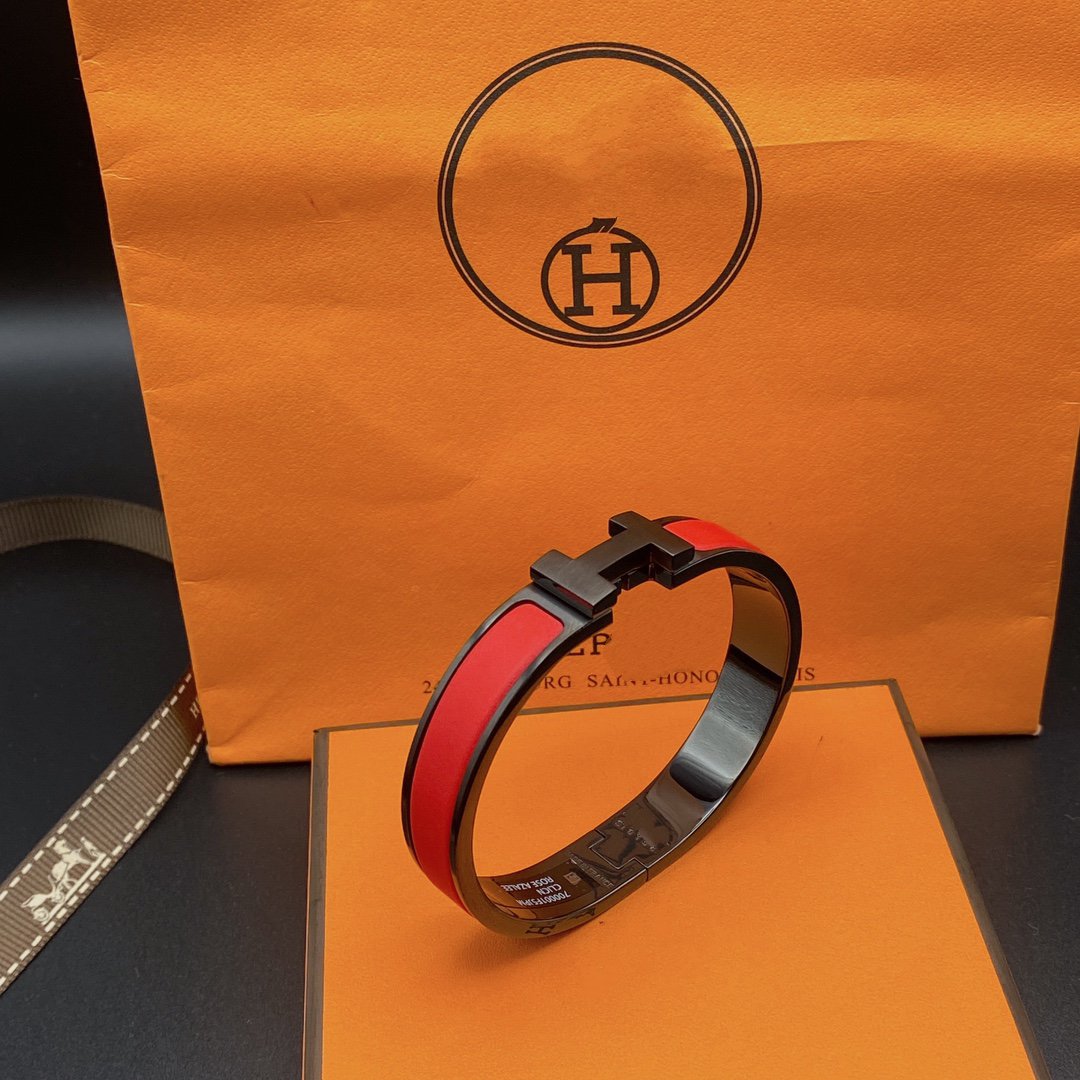 [Marin-Jewelry]CLIC HM SO BLACK RED BRACELET