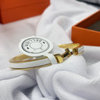 [Marin]BRACELET CLIC CLASSIQUE HM BLANC 8MM EN ÉMAIL