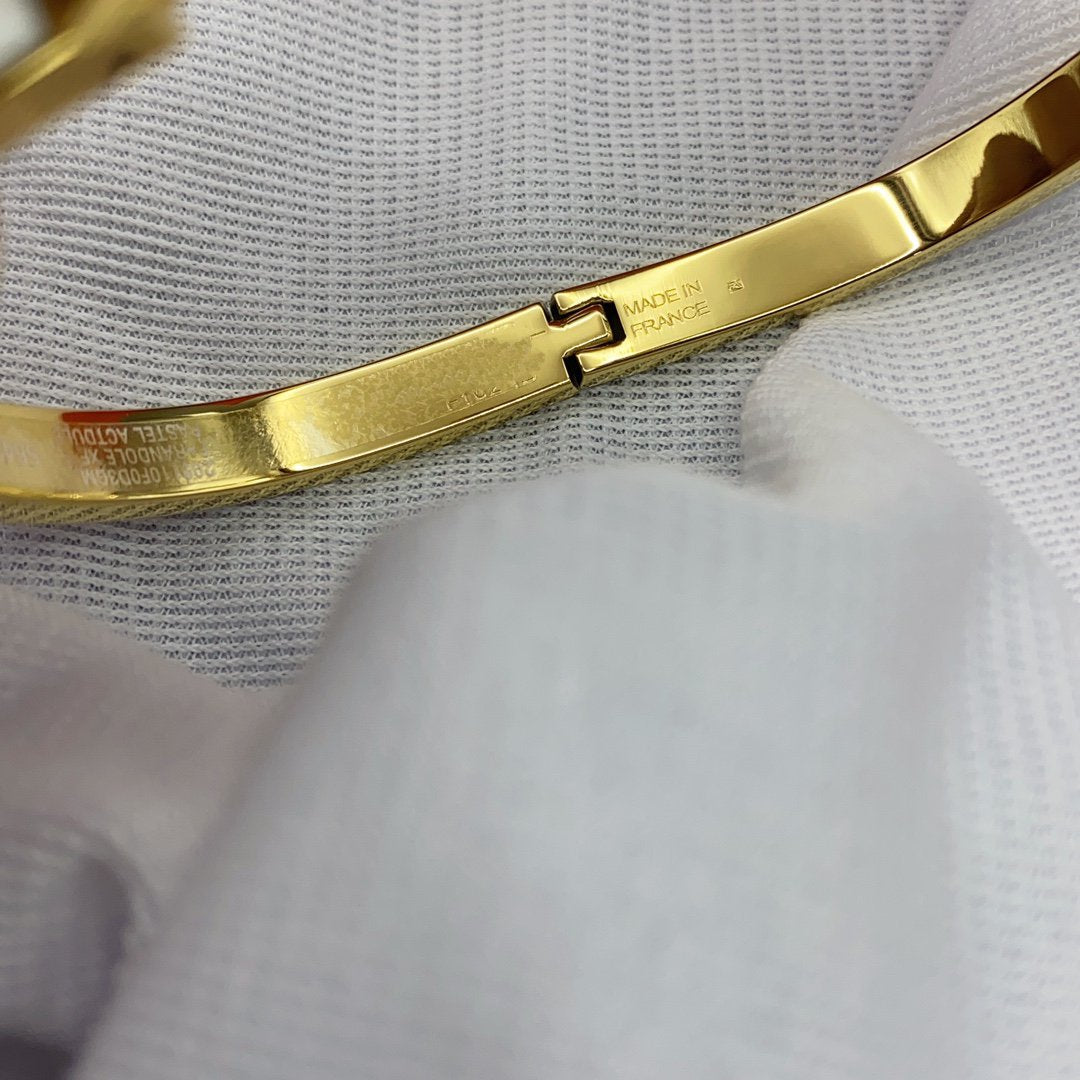 [Marin]CLASSIC HM CLIC H ホワイトエナメルブレスレット 8MM