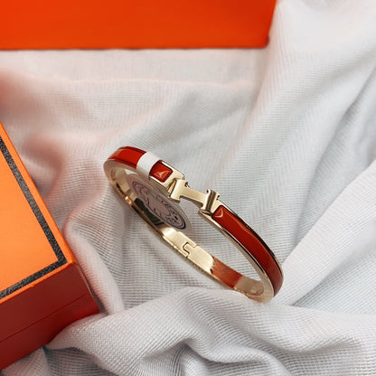 [Marin-Jewelry]CLASSIC HM CLIC RED 8MM ENAMEL BRACELET