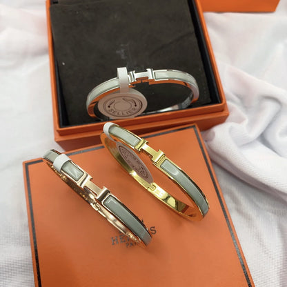[Marin-Jewelry]CLASSIC HM CLIC GREEN 8MM ENAMEL BRACELET