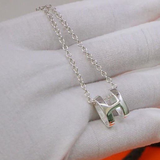[Marin]HM COLLIER LETTRE H SÉRIE OVALE