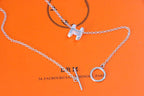 [Marin]HM NECKLACE H LETTER OVAL SERIES