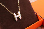 [Marin]HM CLIC YELLOW ENAMEL GOLD NECKLACE