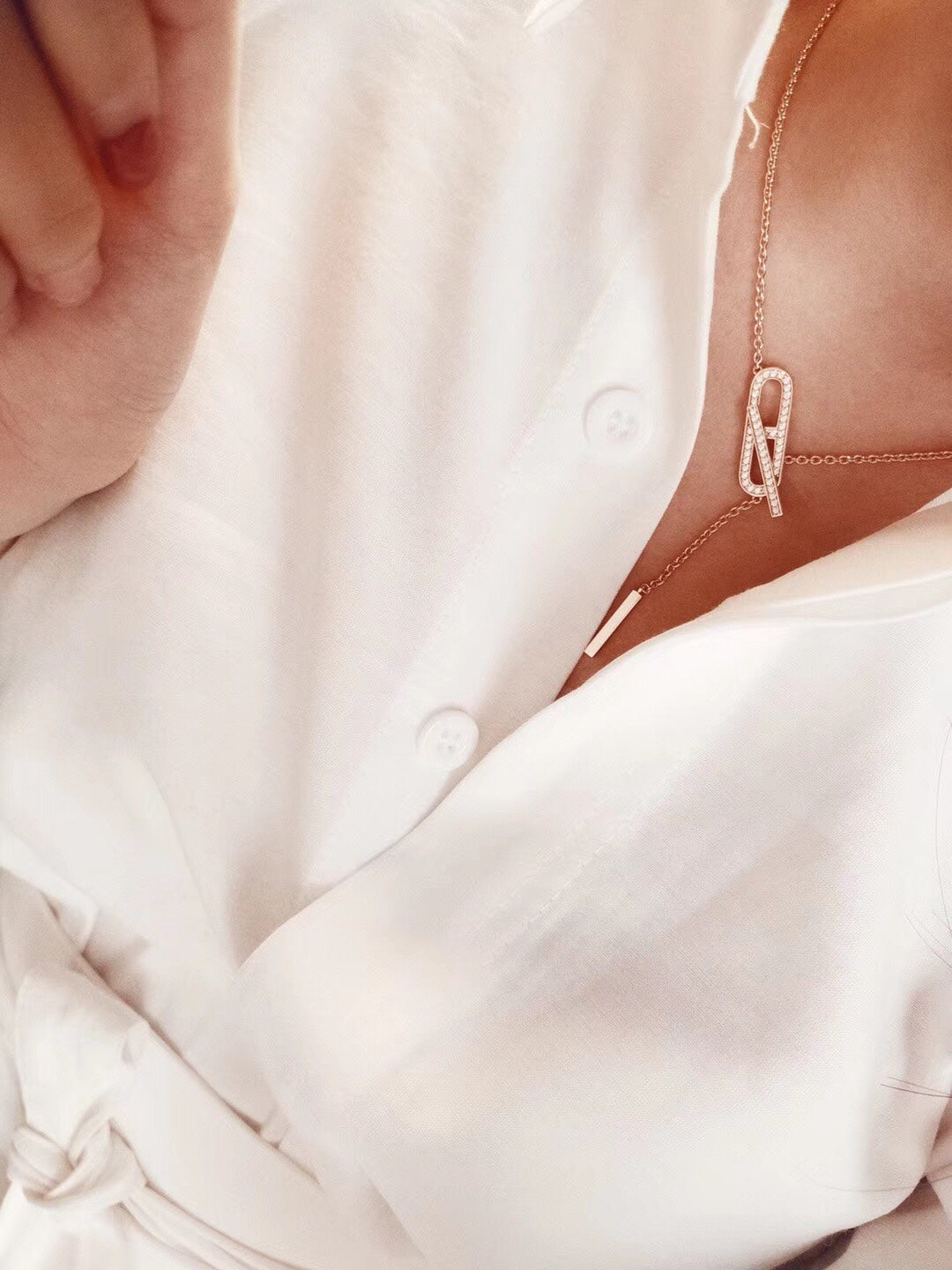 [Marin]HM FIRE PIG NOSE NECKLACE TRENDY STREET