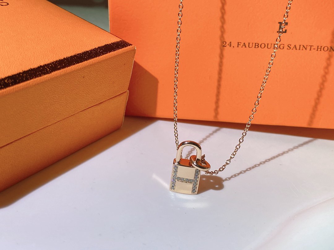 [Marin-Jewelry]HM ADVANCED NICHE LOCK HEAD NECKLACE DIAMONDS