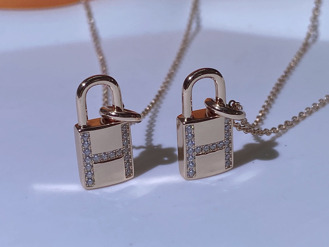 [Marin-Jewelry]HM ADVANCED NICHE LOCK HEAD NECKLACE DIAMONDS