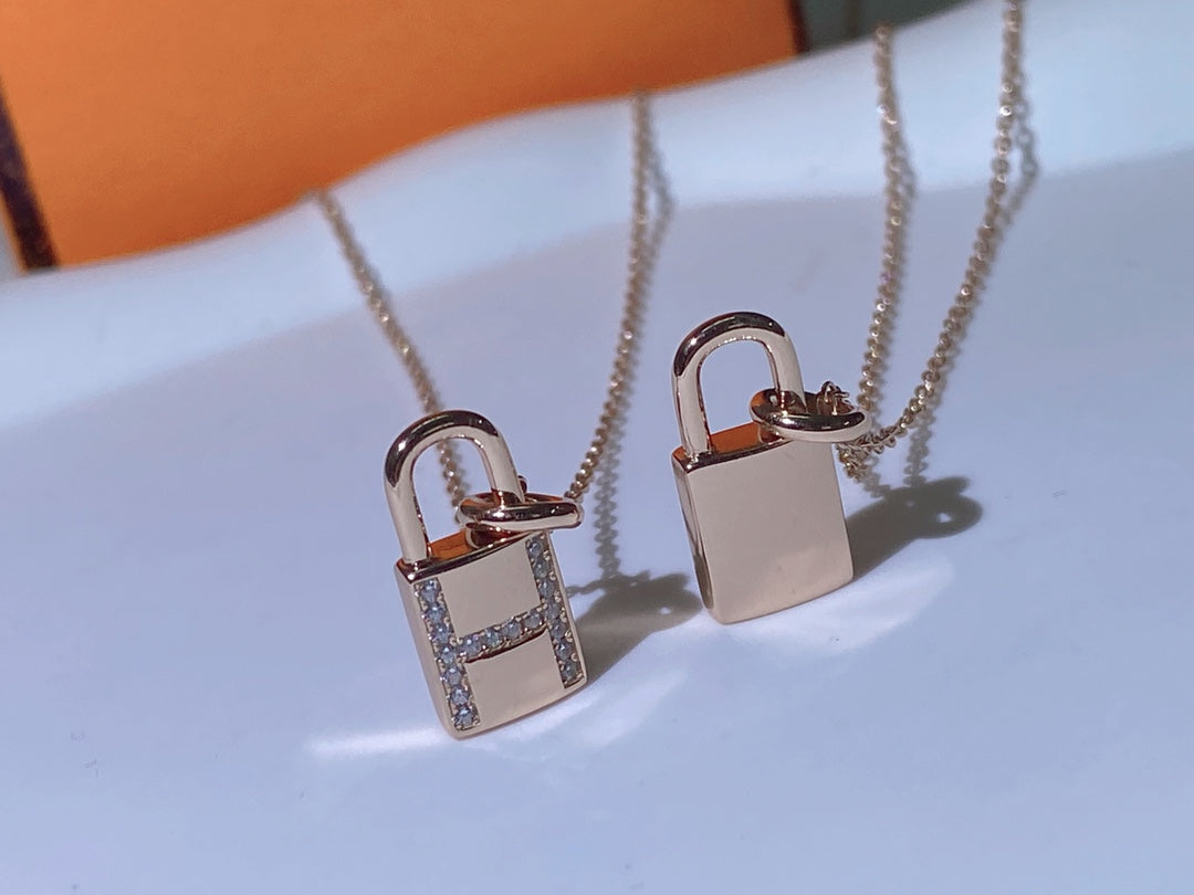 [Marin-Jewelry]HM ADVANCED NICHE LOCK HEAD NECKLACE DIAMONDS