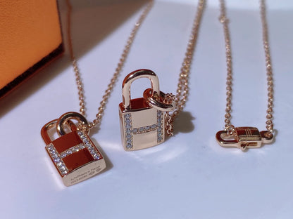 [Marin-Jewelry]HM ADVANCED NICHE LOCK HEAD NECKLACE DIAMONDS