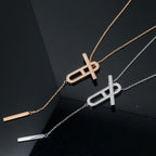 [Marin]HM NECKLACE PLATINUM ROSE GOLD DIAMOND