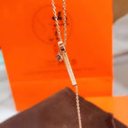 [Marin]HM NECKLACE PLATINUM ROSE GOLD DIAMOND