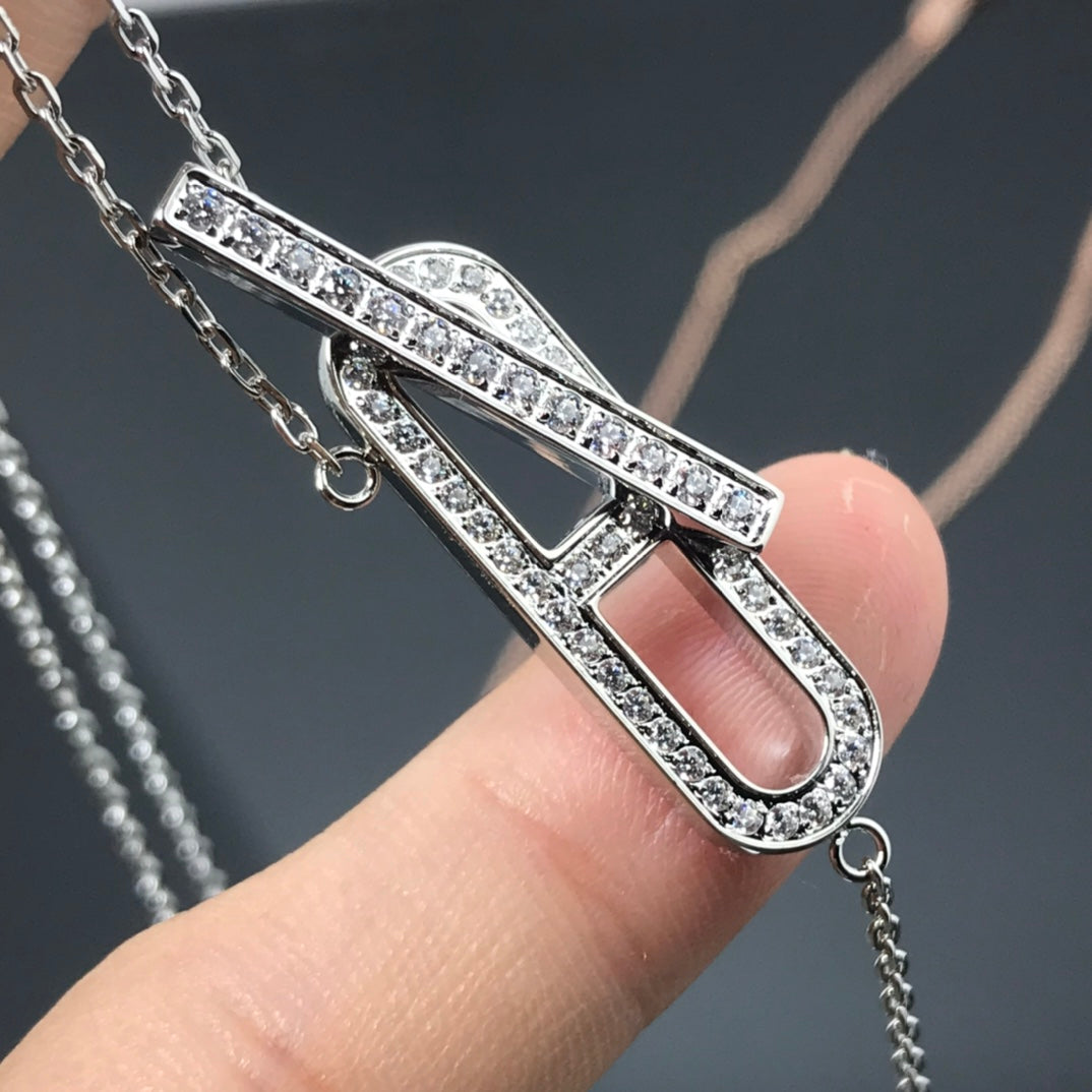 [Marin]HM NECKLACE PLATINUM ROSE GOLD DIAMOND