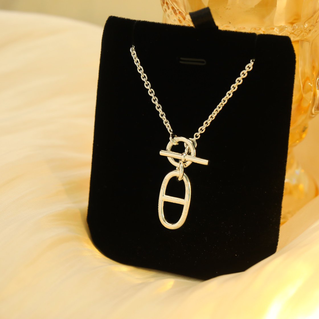 [Marin]COLLIER PENDENTIF CHAÎNE D'ANCRE EN ARGENT STERLING