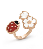 [Marin]LUCKY 3 MOTIF ROSE GOLD RING