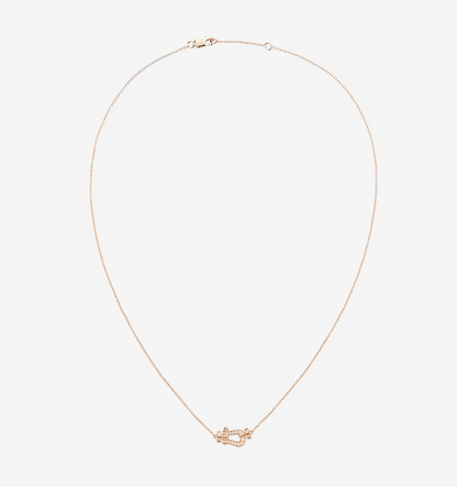[Marin-Jewelry]FORCE 10 DIAMOND PINK GOLD NECKLACE MINI MODEL