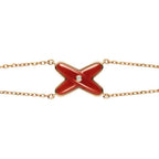 [Marin]BRACELET JEUX CORNALINE OR ROSE 1 DIAMANT