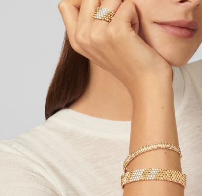 [Marin-Jewelry]Five-row diamond bracelet