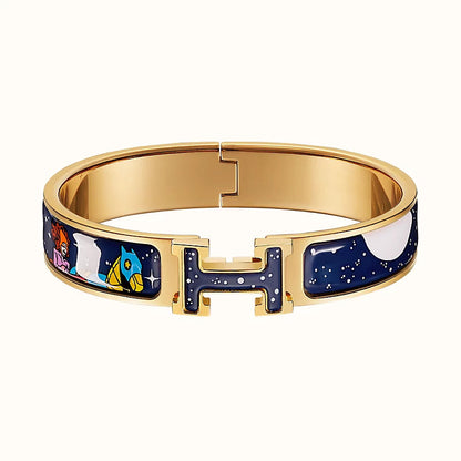 [Marin]H STAR AND MOON BRACELET 12MM
