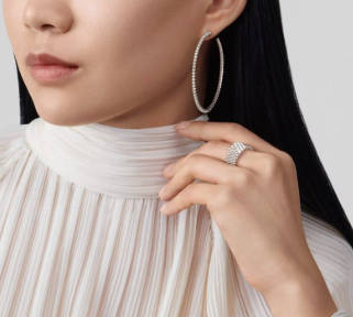 [Marin-Jewelry]Five-row diamond ring