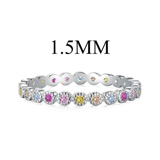 [Marin Jewelry]Radiant Sparkling Round Cut Daily Ring