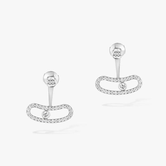 [Marin]MOVE UNO SILVER DIAMOND EARRINGS