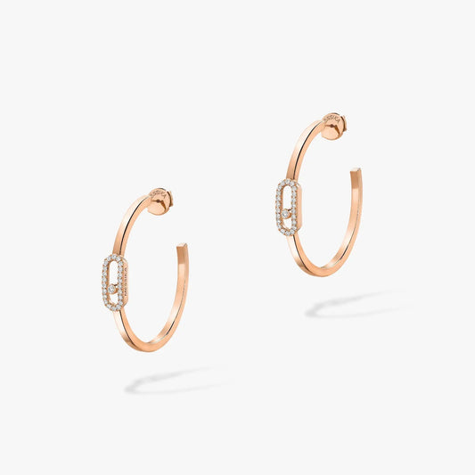 [Marin]CREOLES MOVE UNO PM DIAMOND EARRINGS