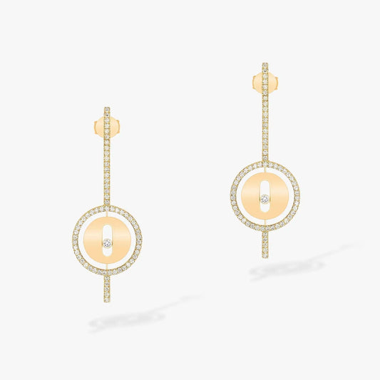 [Marin]Demo MOVE ARROW PINK GOLD DIAMOND EARRINGS
