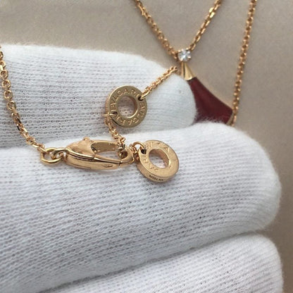[Marin]DREAM NECKLACE CARNELIAN 1 DIAMOND