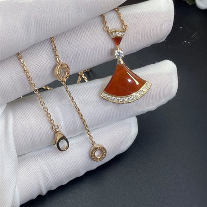 [Marin]DREAM NECKLACE CARNELIAN DIAMOND