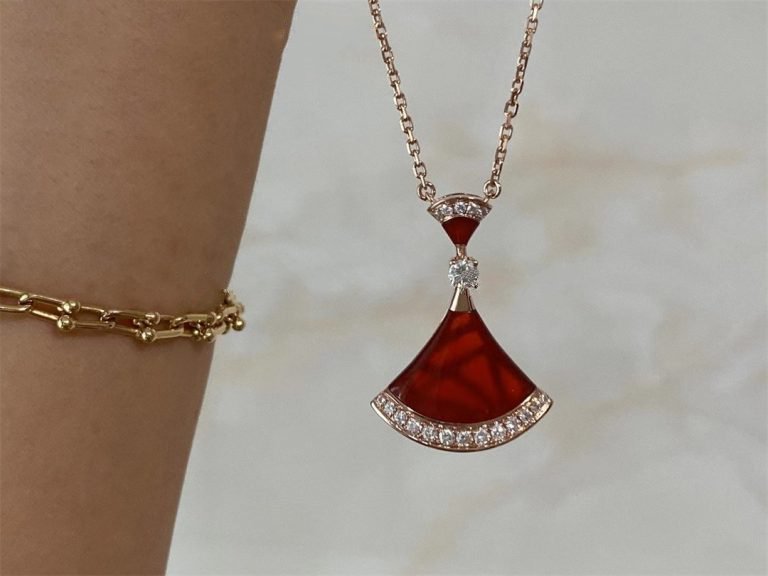 [Marin]DREAM NECKLACE CARNELIAN DIAMOND