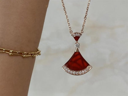 [Marin]DREAM NECKLACE CARNELIAN DIAMOND